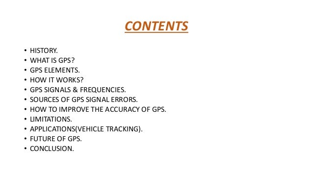 gps ppt presentation